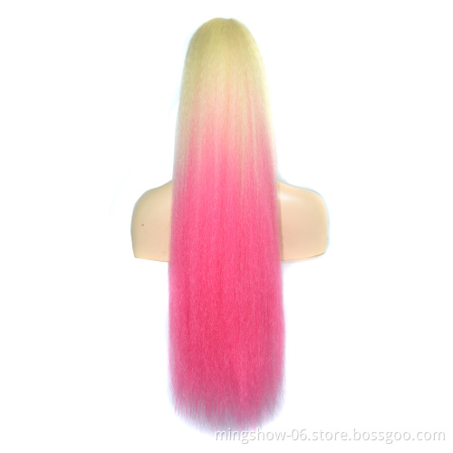 No MOQ synthetic hair pony tail elastic, wholesale hair extension pony tail